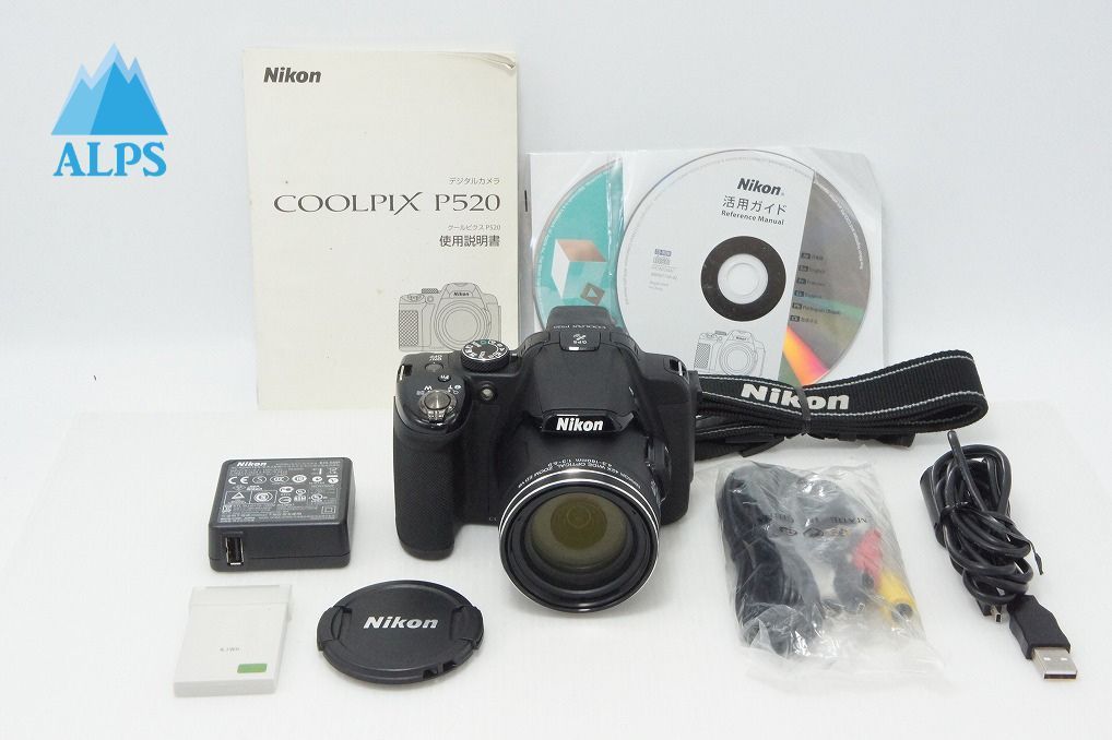 良品 Nikon ニコン COOLPIX P520 デジタルカメラ ブラック 260430g