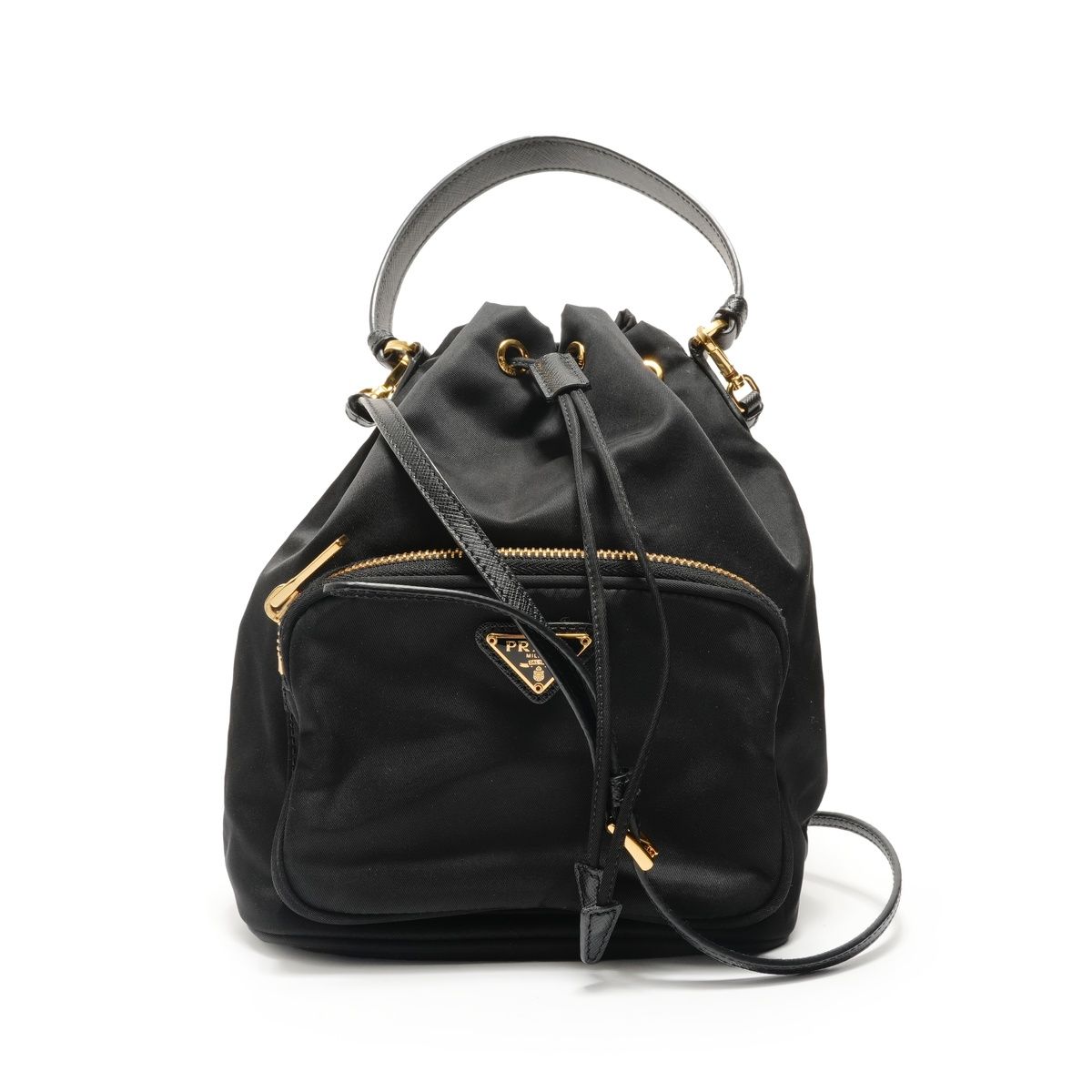 PRADA プラダ ショルダーバッグ デュエット Re-Nylon バケット 1BH038【中古】