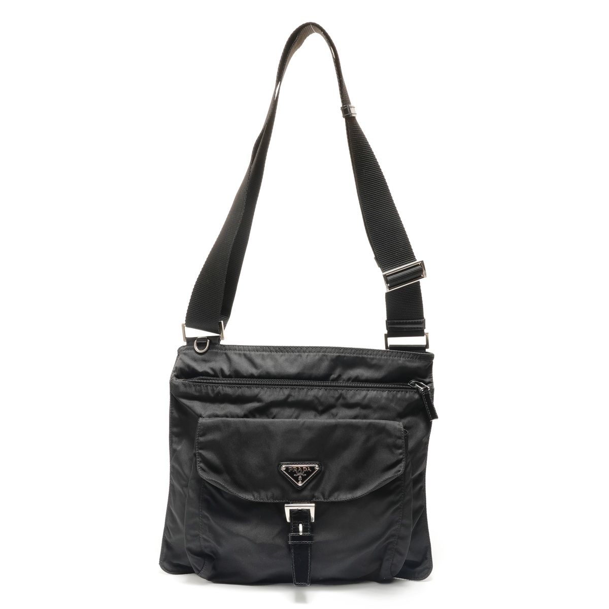 PRADA プラダ ショルダーバッグ トライアングルロゴ【中古】