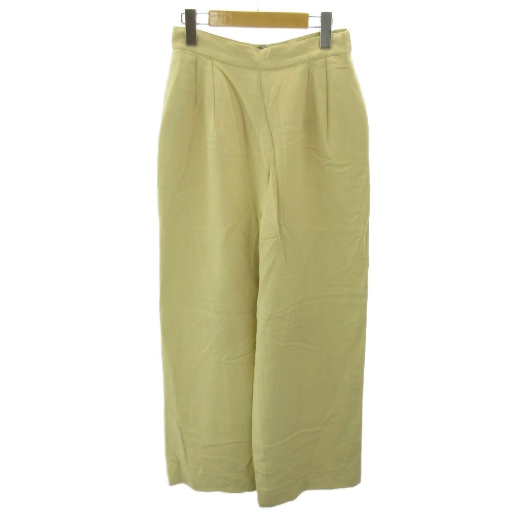 フォクシー ブティック FOXEY BOUTIQUE ワイドパンツ スラックス ジップフライ 40 ベージュ 0511 ■STK