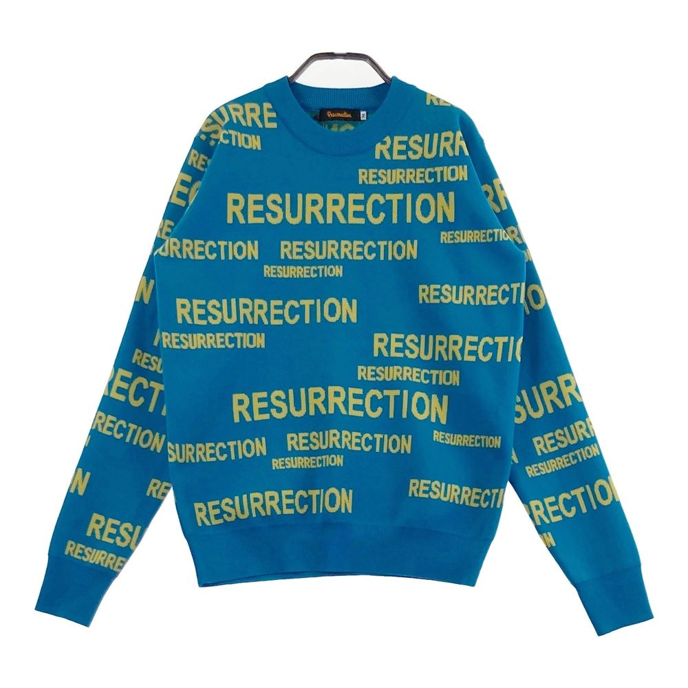 Resurrection レザレクション　薄手　セーター　総柄　XXL レザレクション ニットセーター Resurrection レザレクション 薄手