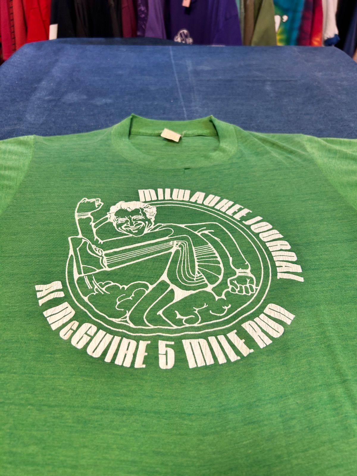 【80s USA製】スクリーンスターズ ヴィンテージ Tシャツ L 緑 杢