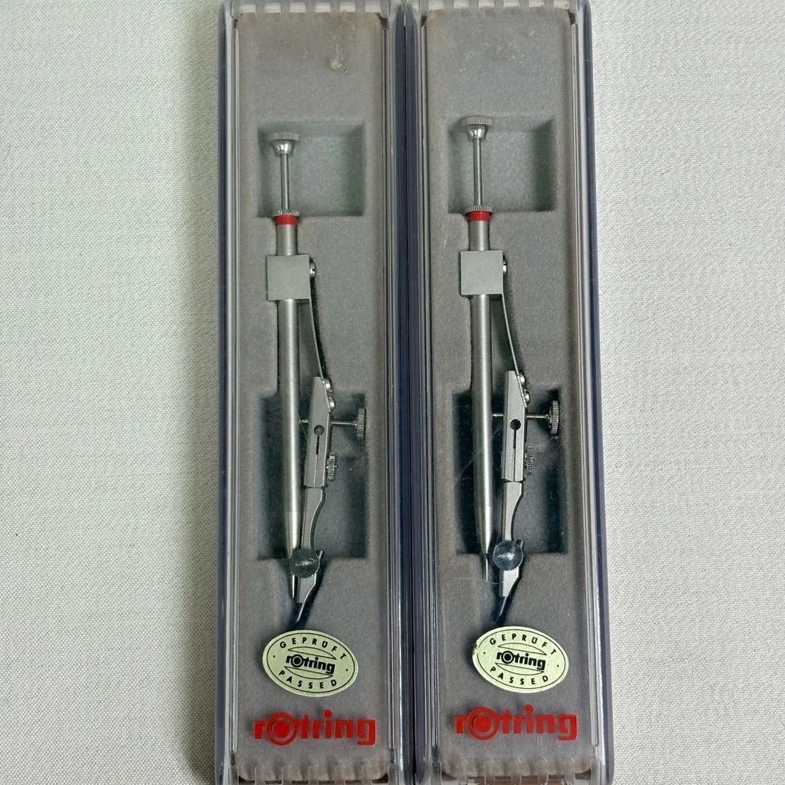 【極美品】ロットリング ドロップコンパス 2本セット rotring 希少旧ロゴ
