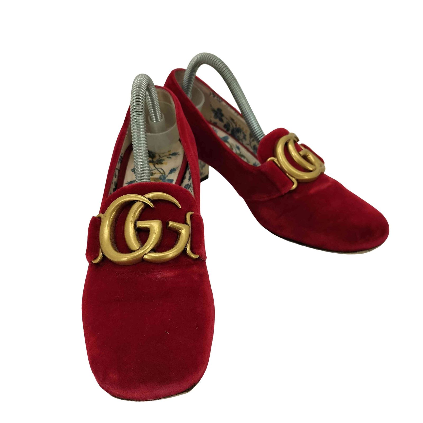 グッチ GUCCI GGマーモント ベルベット パンプス レディース 35 1/2