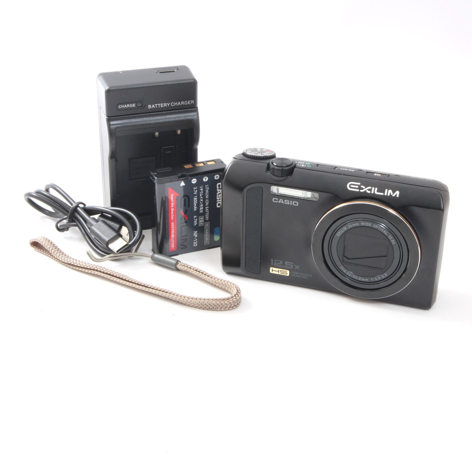 カシオ CASIO EXILIM EX-ZR200 ブラック コンパクトデジタルカメラ