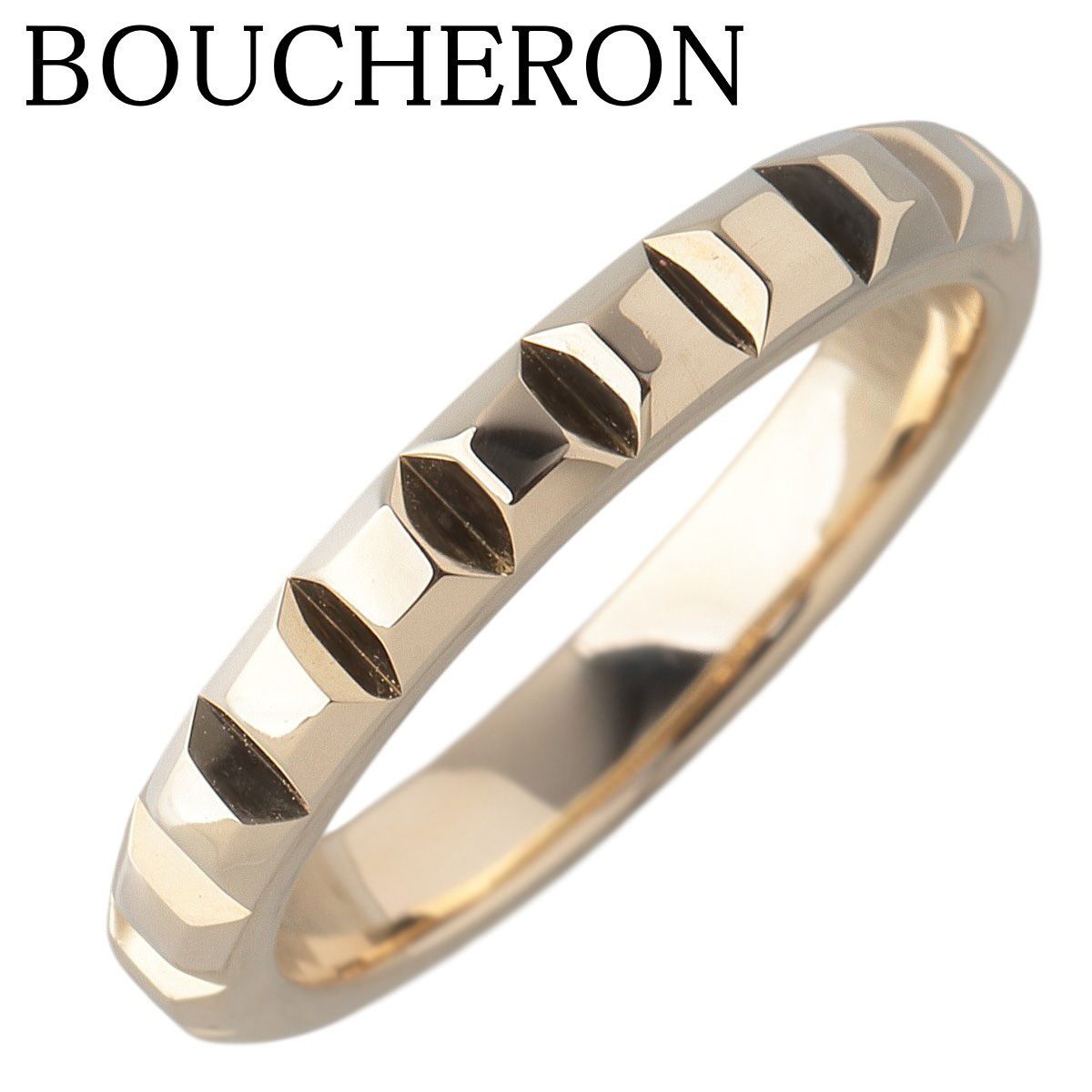 BOUCHERON クルドパリ リング Au750 50 ブシュロン キャトル クルドパリ リング ミディアム #46 Au750YG 新品