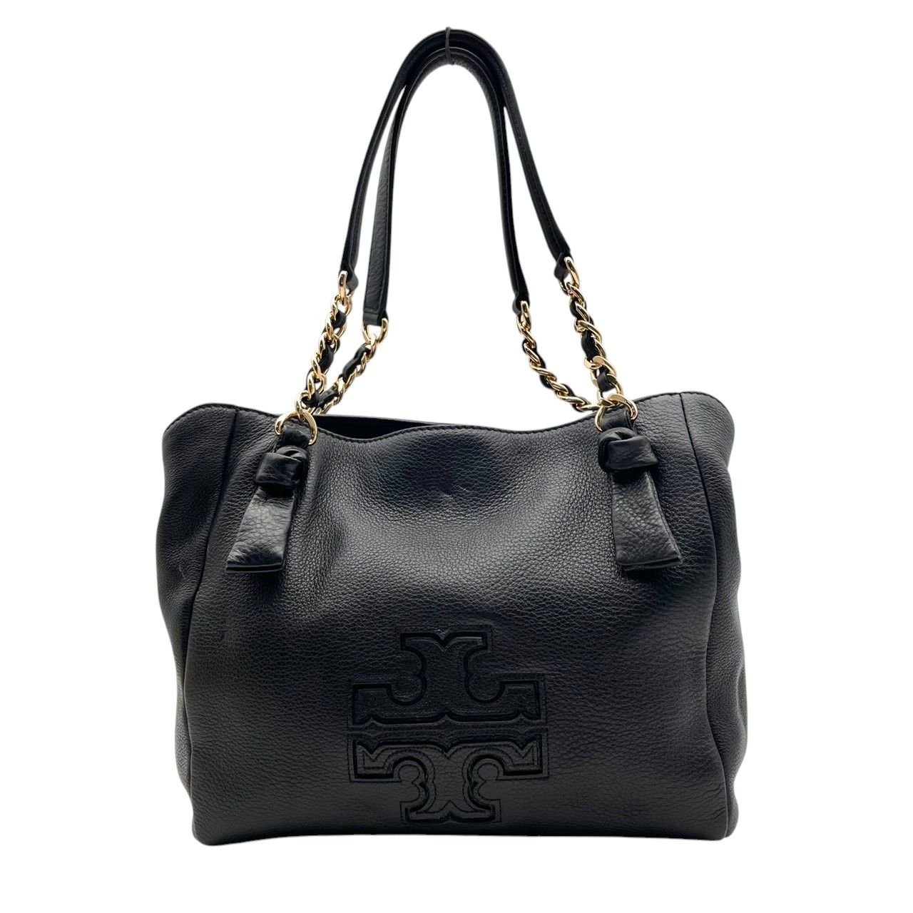 美品✨トリーバーチ　テア　ショルダーバッグ 2way エンボスロゴ　チェーン ✨美品✨トリーバーチ ショルダーバッグ 2way エンボスロゴ チェーン