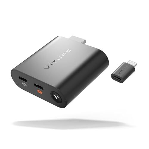 VITURE HDMI XR アダプター iPhone 14 &以前モデル対応 マルチスクリーン/3DoF強化/VR動画対応 2.8駆動時間 充電しながらプレイ可能 PS/Xbox/ゲーム機直結 VITURE XRグラスモデル対応(沖縄・離島 68cbb378