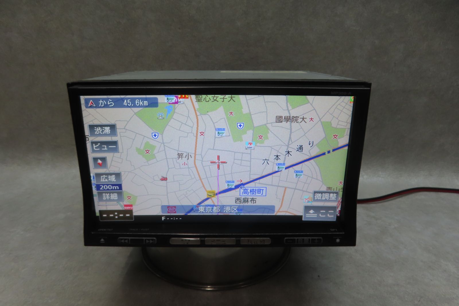 タッチパネル正常★動作保証付★F6475/日産純正　MP309-A　SDナビ　地デジTVワンセグ内蔵　Bluetooth内蔵　CD DVD再生OK