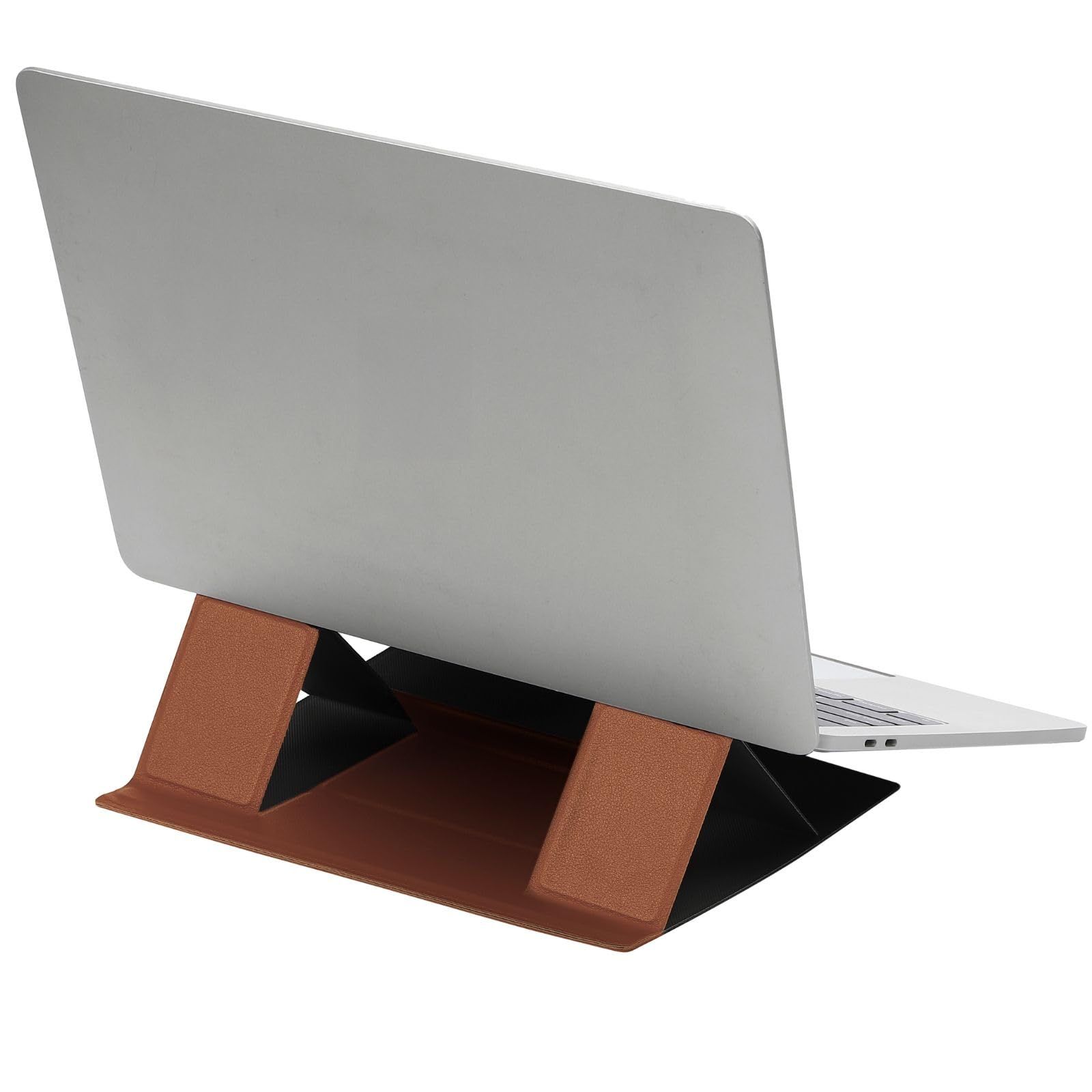 calm wish ノート パソコン pc スタンド 台 ブラウン 薄型 軽量 角度