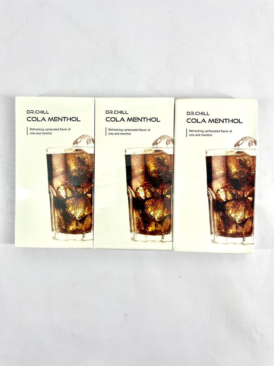 ■【未使用】ドクターチル DR.CHILL コーラメンソール 3箱セット POD（2ml）×4 フレーバー ポッドのみ 専用リキッド ベイプ カートリッジ H2605216