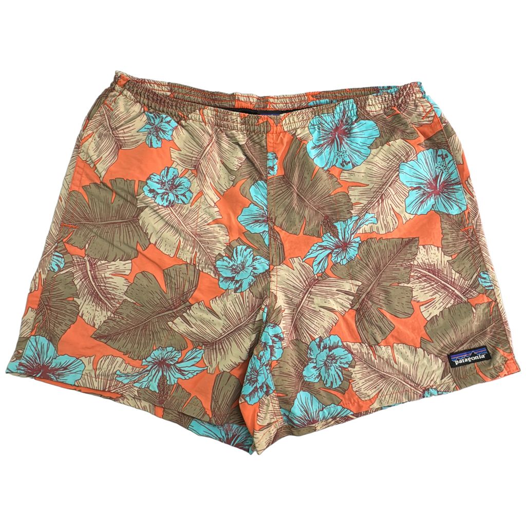 patagonia パタゴニア バギーズショーツ ショートパンツ アウトドア ハイビスカス オレンジ(メンズ S)中古 古着 Y1454