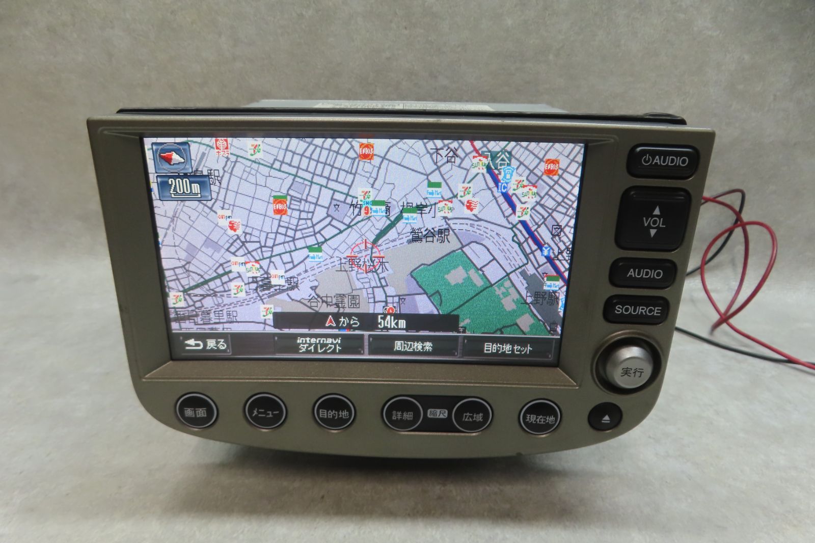 動作保証付★F6478/ホンダ フィット GP1 前期型 純正 HDDナビ 39540-TF2-013/YR439L　地図2010年　Bluetooth内蔵　CD DVD再生OK　本体のみ