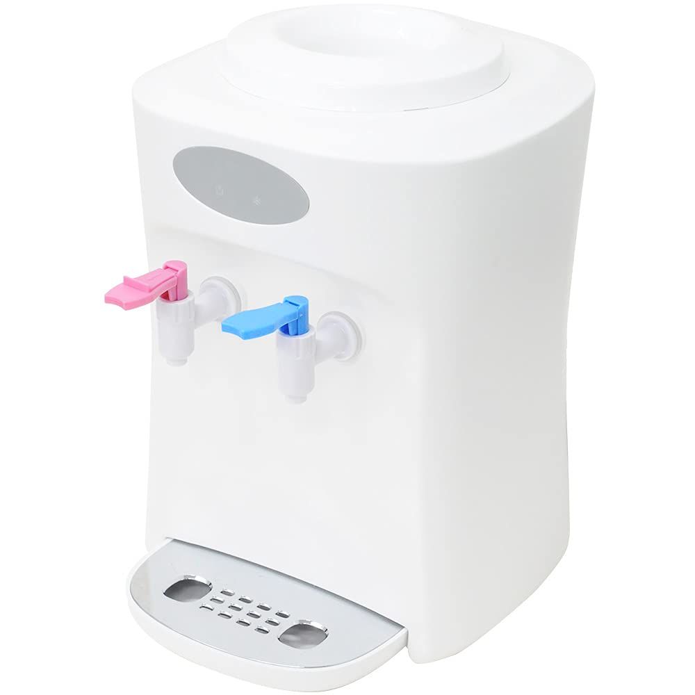 SUGGEST ウォーターサーバー 卓上 温水 冷水 ペットボトル2L対応 家庭用 チャイルドロック付き 幅28.5×奥行34×高さ41.5cm ペットボトルサーバー (ホワイト)Y 71273ad2