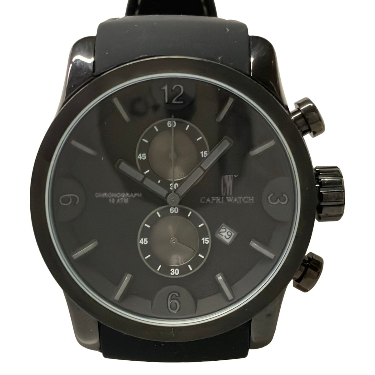 CAPRI WATCH(カプリウォッチ) 腕時計美品 - 316L ボーイズ クロノグラフ 黒