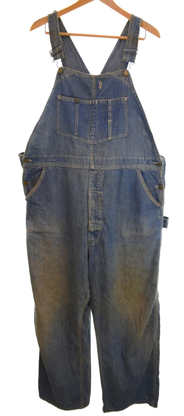 ヘッドライト HEAD RIGHT 40's 50's OVERALL オーバーオール VINATGE DENIM ヴィンテージ デニム ドーナツボタン 40年代 50年代 つなぎ・オーバーオール ブルー 103MB-973