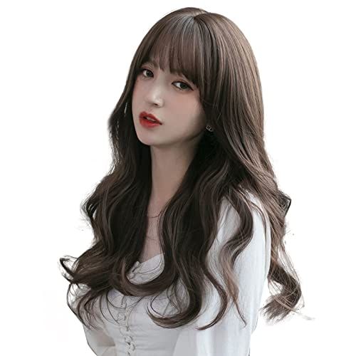 Villo ウィッグ ロング ウィッグ 自然 ロング カール ウィッグ ロング ウェーブ 巻き髪 ロングヘアー かつら 女装 フルウィッグ ロリータ コスプレ かつら wig 小顔 自然 耐熱 ネット ギフト ボックス 付(ライトブラウン）p 32fa4993