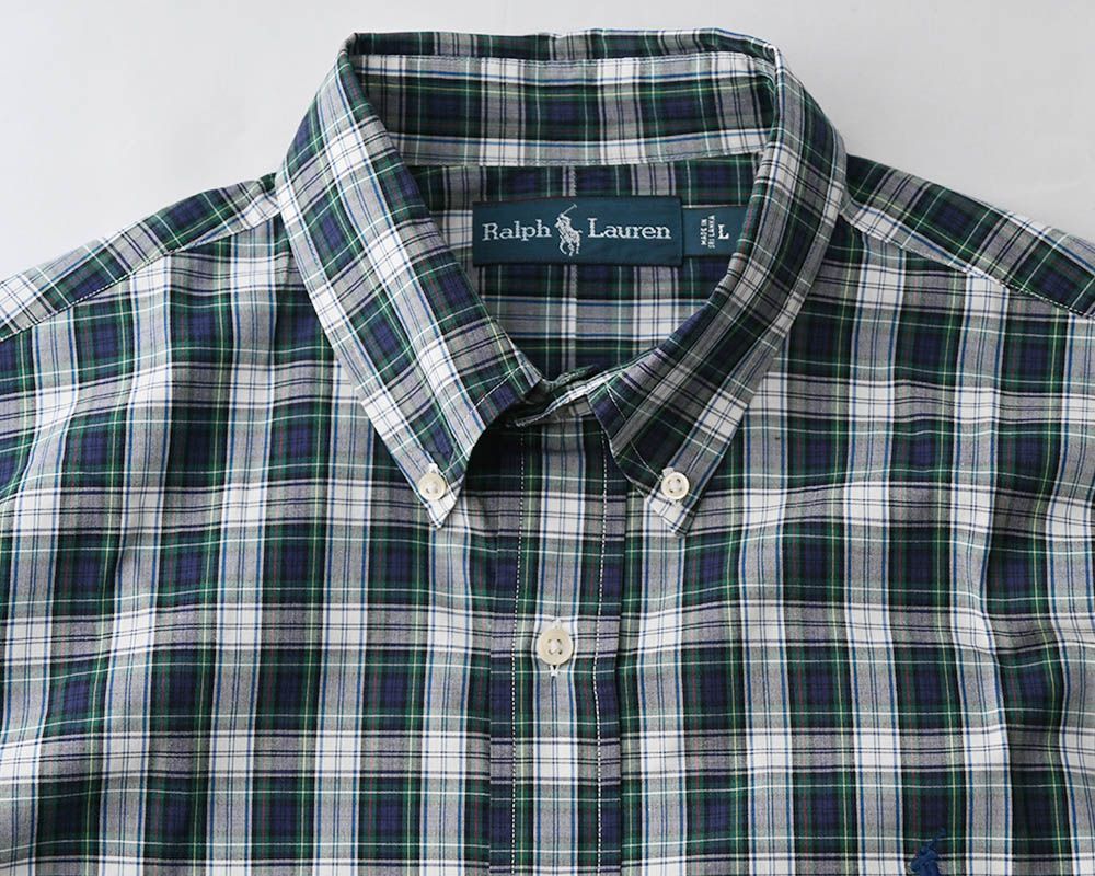 USED］Ralph Lauren ラルフローレン ボタンダウンカラーシャツ