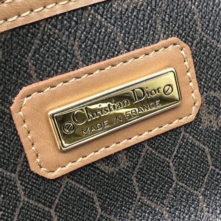 【美品】ディオール　ボストンバッグ　特大容量　レザー　PVC ハニカム　南京錠 良品 Christian Dior ディオール ハニカム PVC ボストン バッグ