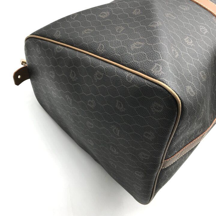 【美品】ディオール　ボストンバッグ　特大容量　レザー　PVC ハニカム　南京錠 Christian Dior（クリスチャン・ディオール） トロッター ボストン