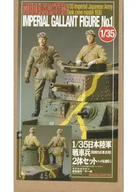 [Used] Plastic Model 1/35 Japanese Army Tank Soldier 2 Body Set [F-2]