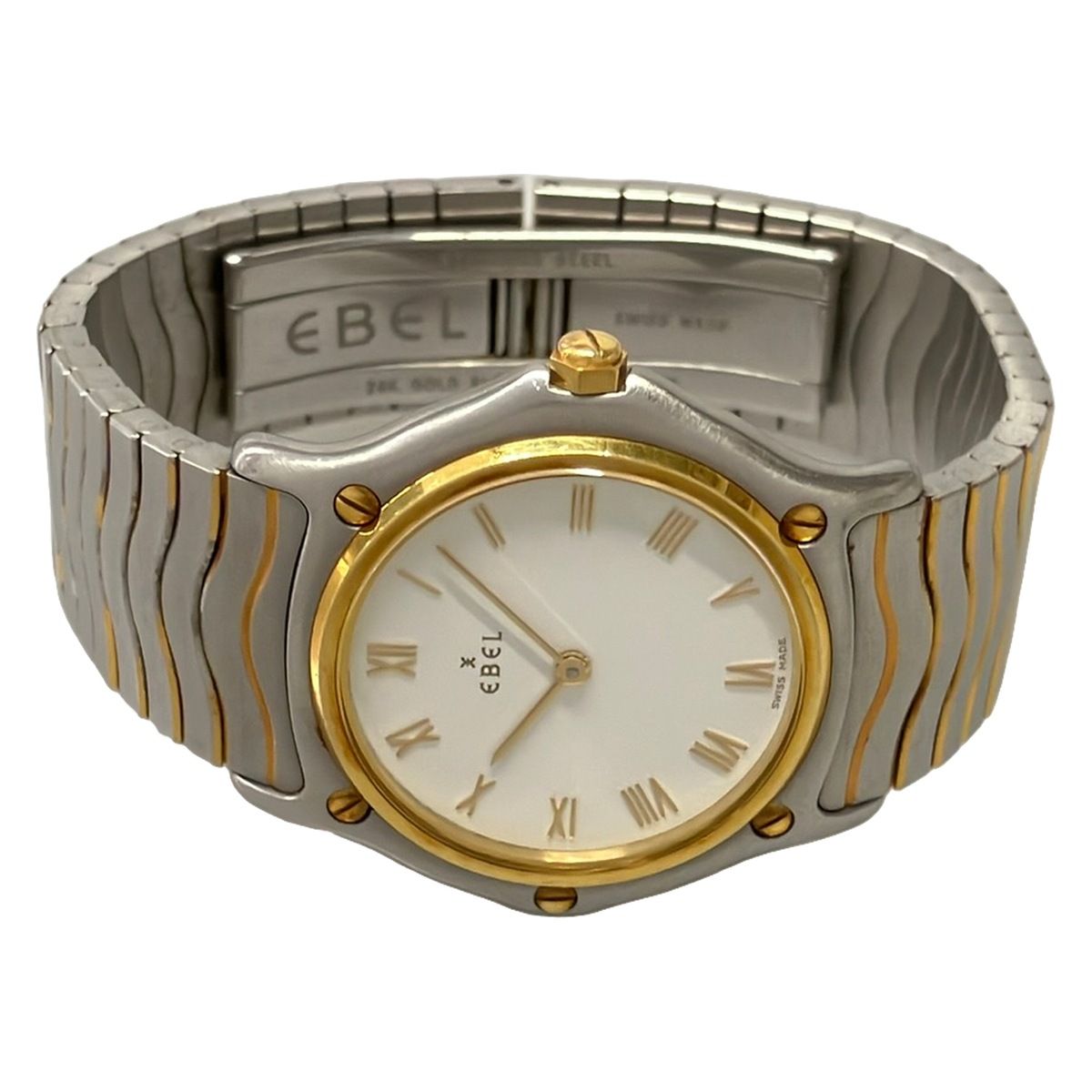 EBEL(エベル) 腕時計美品 - 1090131 メンズ 白 エベル 腕時計 ゴールド 