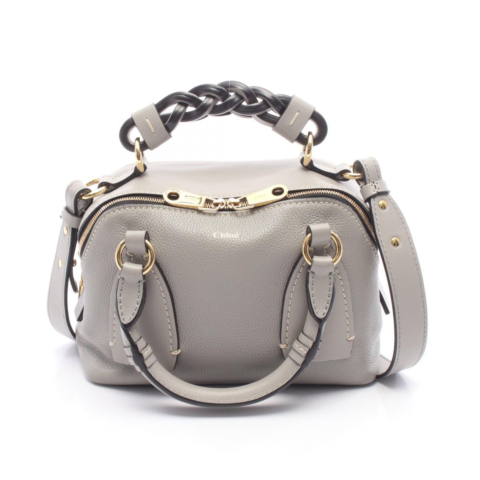 クロエ Chloe ハンドバッグ DARIA SMALL ダリア スモール 2WAY グレージュ レザー ダリア スモール レディース Used A