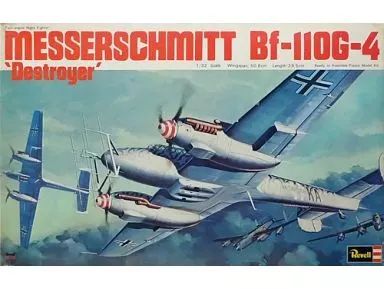 中古】プラモデル 1/32 メッサーシュミット Bf-110G-4 'デストロイヤー