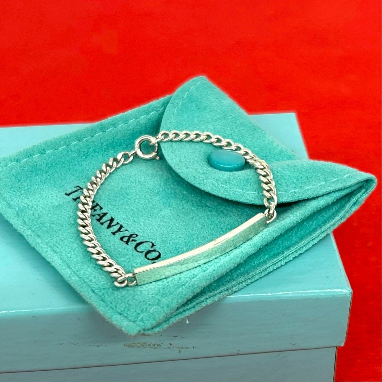 極 美品 箱 袋付き TIFFANY&Co. ティファニー ID ブレスレット