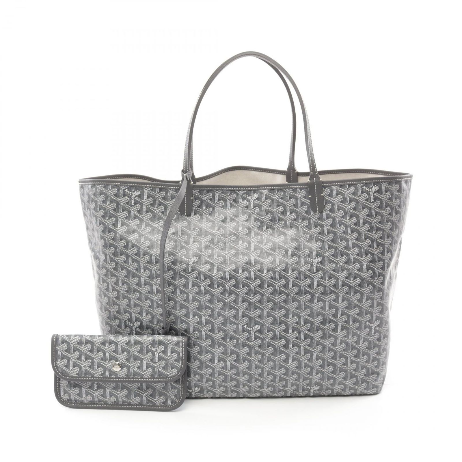 ゴヤール GOYARD トートバッグ サンルイGM STLCROGMLTY51CL51P グレー PVCコーティングキャンバス レザー サンルイGM レディース 未使用 178,900円