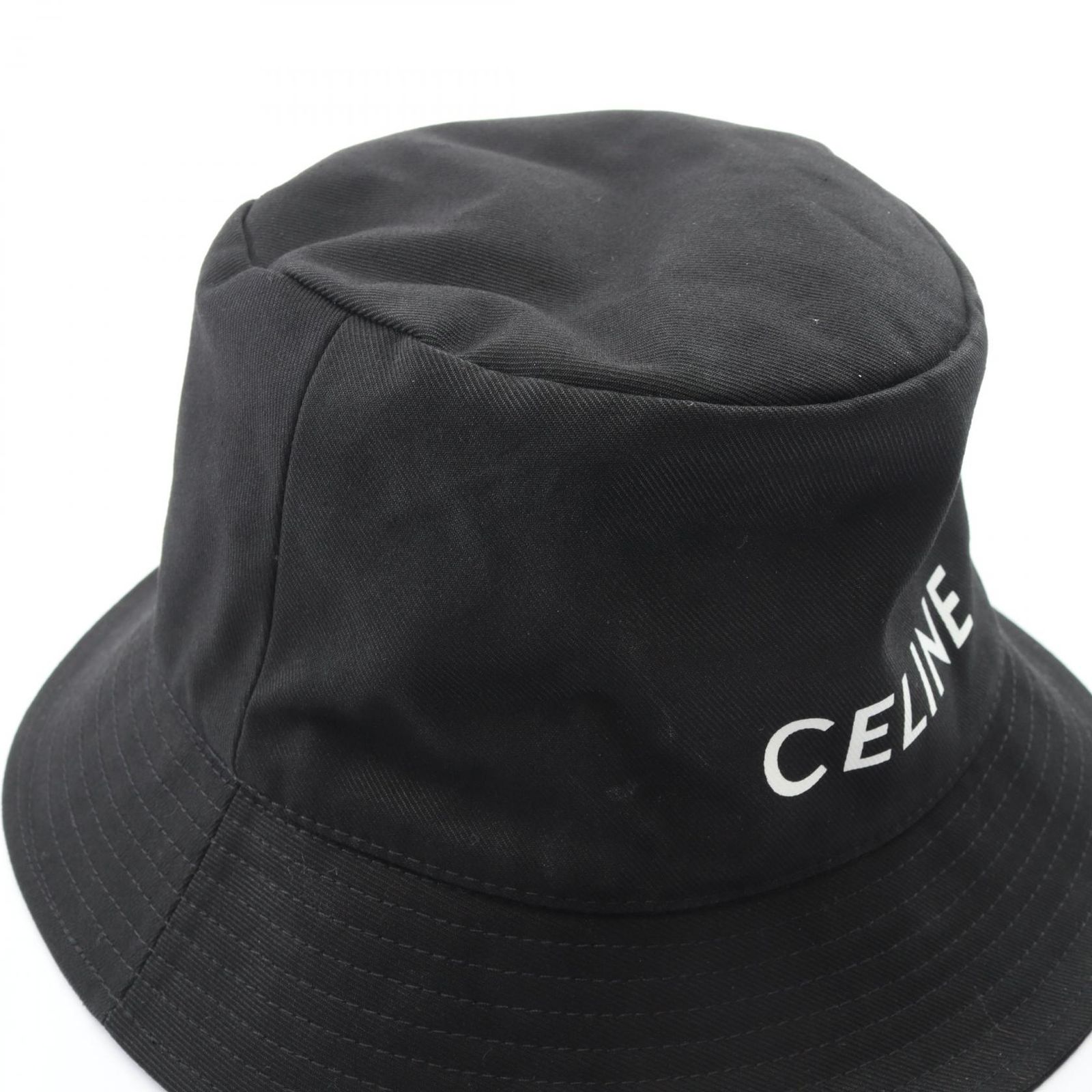 セリーヌ CELINE ハット ロゴプリント バケット その他 帽子 ユニセックス Used A セリーヌ CELINE ハット ロゴプリント バケット その他 帽子 ユニセックス Used A