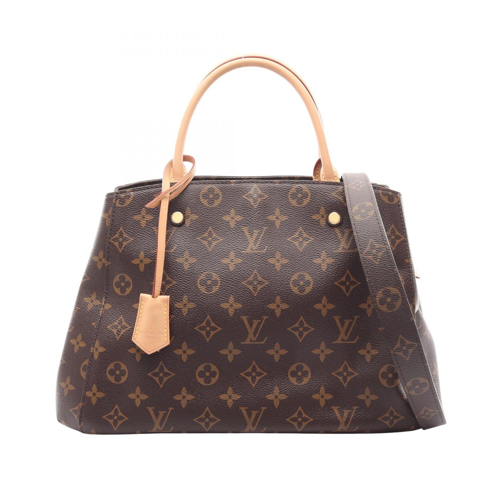 ルイ・ヴィトン LOUIS VUITTON ハンドバッグ モンテーニュMM モノグラム 2WAY M41056 PVCコーティングキャンバス レザー モンテーニュMM レディース Used A