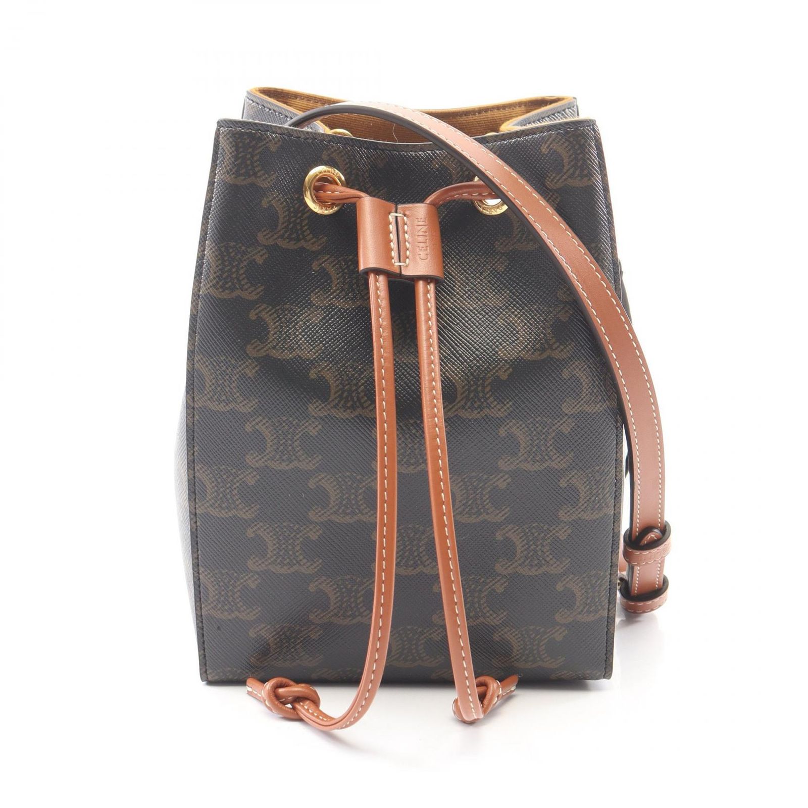 セリーヌ CELINE ショルダーバッグ マイクロ セーラー 10M742GCE04LU ブラウン PVCコーティングキャンバス レザー ショルダーバッグ レディース 新品