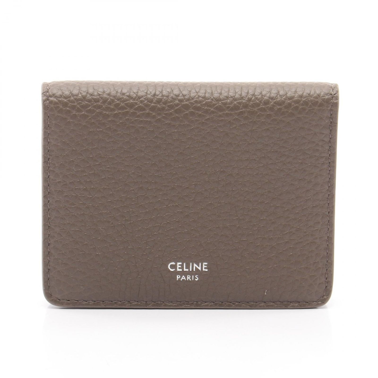 セリーヌ CELINE カードケース バイフォールド カードホルダー L100J2X9809SR グレー レザー カードケース レディース 新品