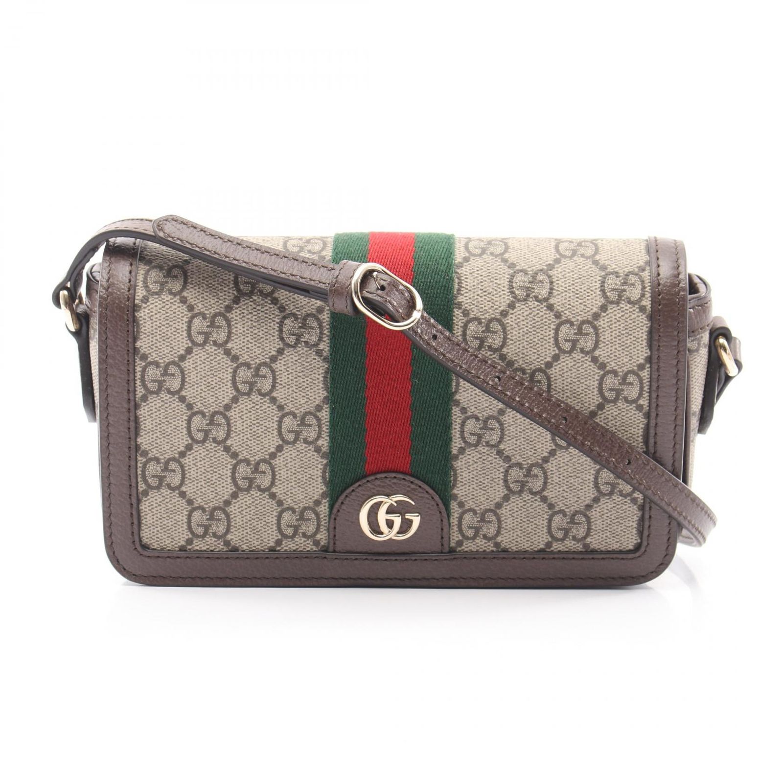グッチ GUCCI ショルダーバッグ オフィディア ミニ シェリーライン GGスプリーム 838471FAE0P9746 ベージュ PVCコーティングキャンバス レザー ショルダーバッグ レディース