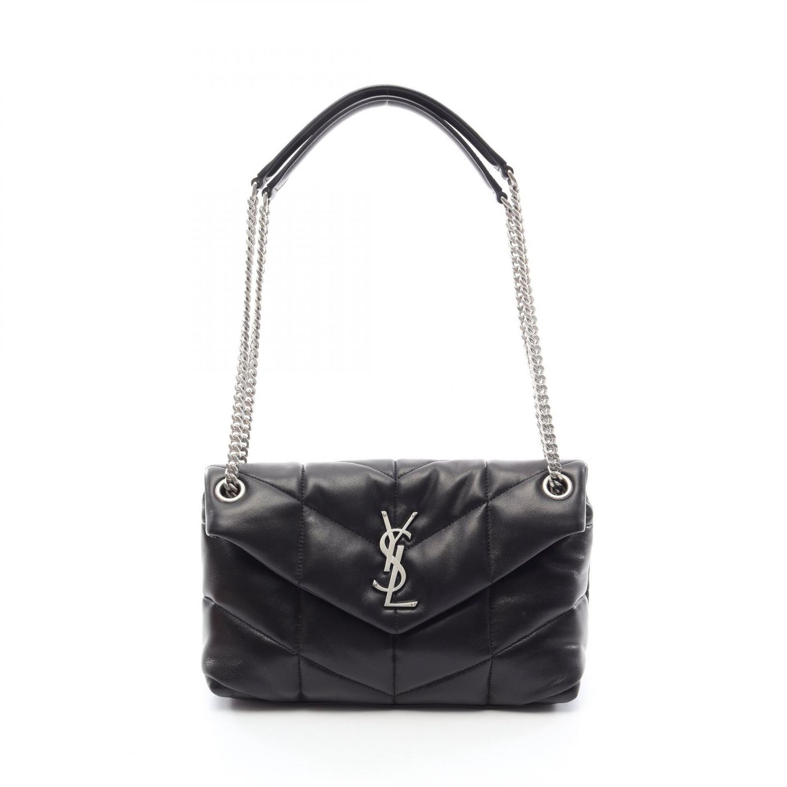 サンローランパリ SAINT LAURENT PARIS ショルダーバッグ ルル パファー 5774761EL001000 ブラック レザー ショルダーバッグ レディース 新品