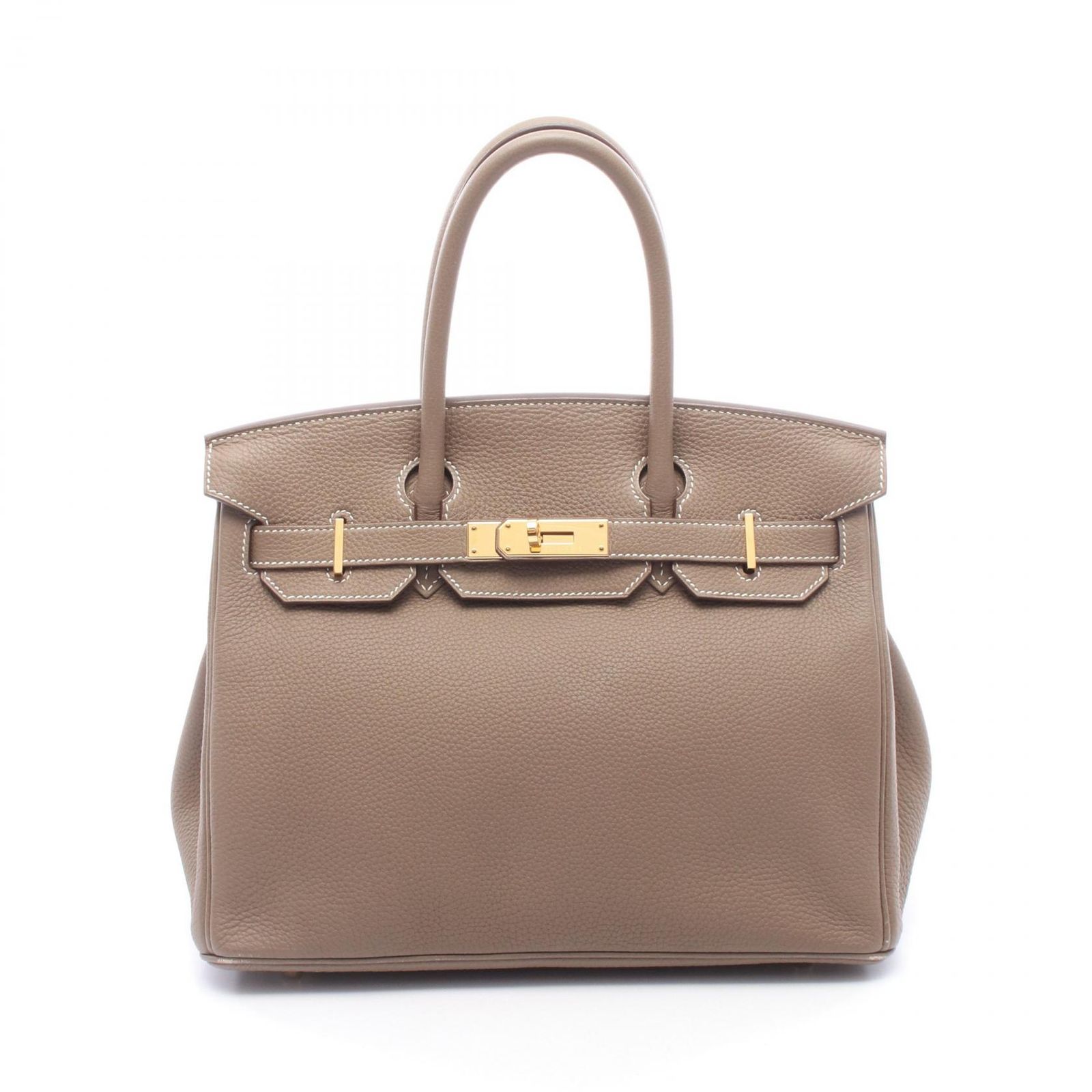 エルメス HERMES ハンドバッグ バーキン30 エトゥープ レザー バーキン30 エトゥープ レディース Used A