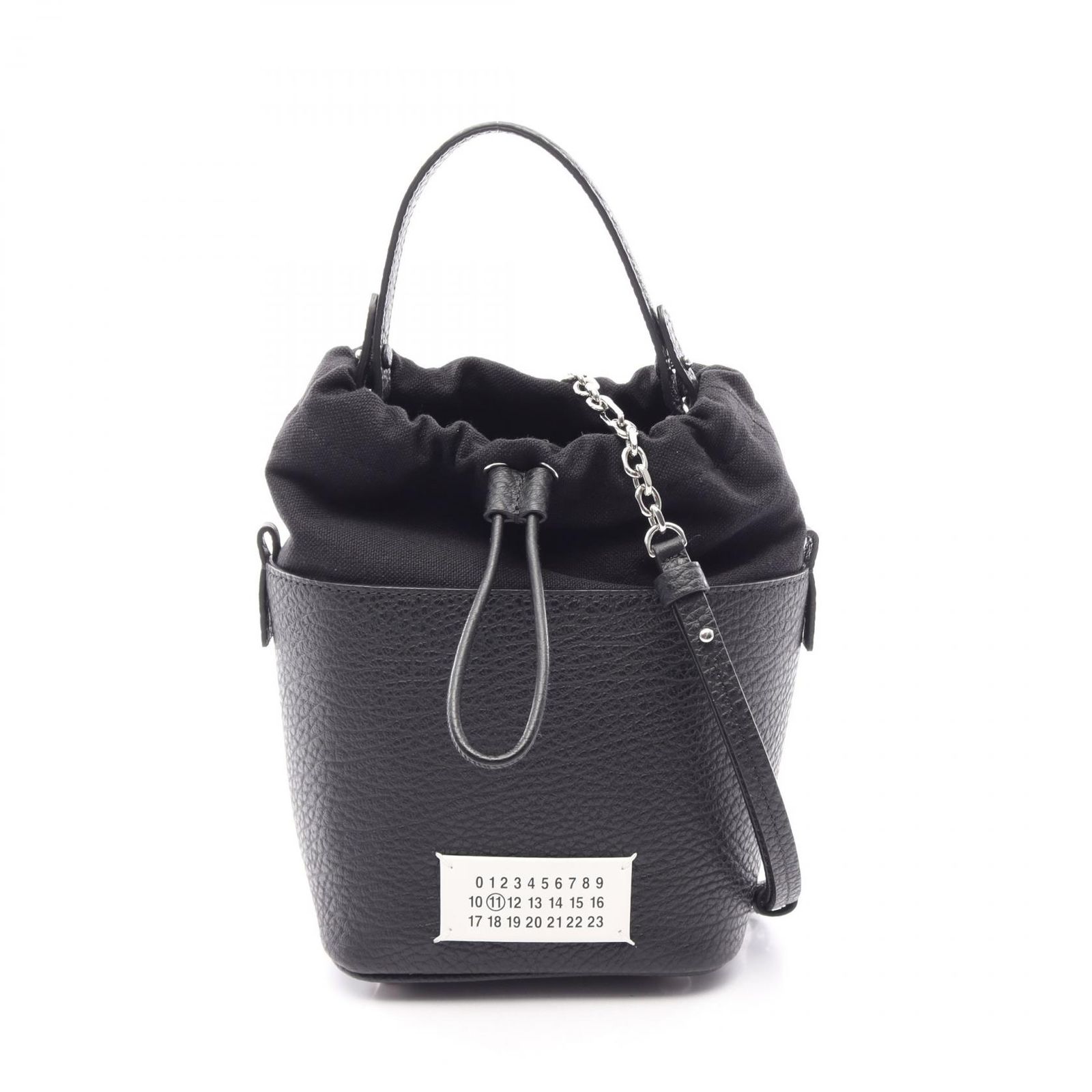 メゾン マルジェラ Maison Margiela ハンドバッグ 5AC バケットバッグ 2WAY S61WG0035P4348T8013 ブラック レザー 5AC バケットバッグ レディース 未使用
