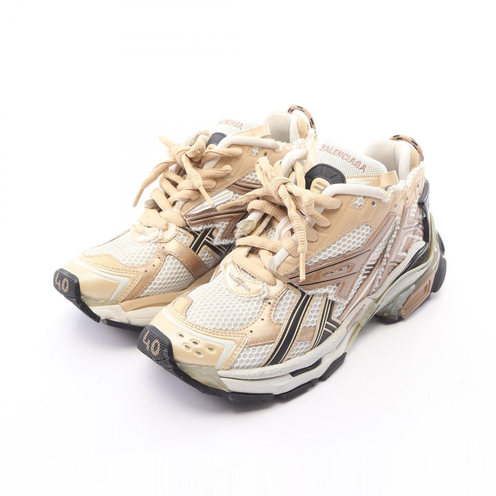 バレンシアガ BALENCIAGA スニーカー RUNNER ランナー 677403 パテントレザー スニーカー メンズ Used B