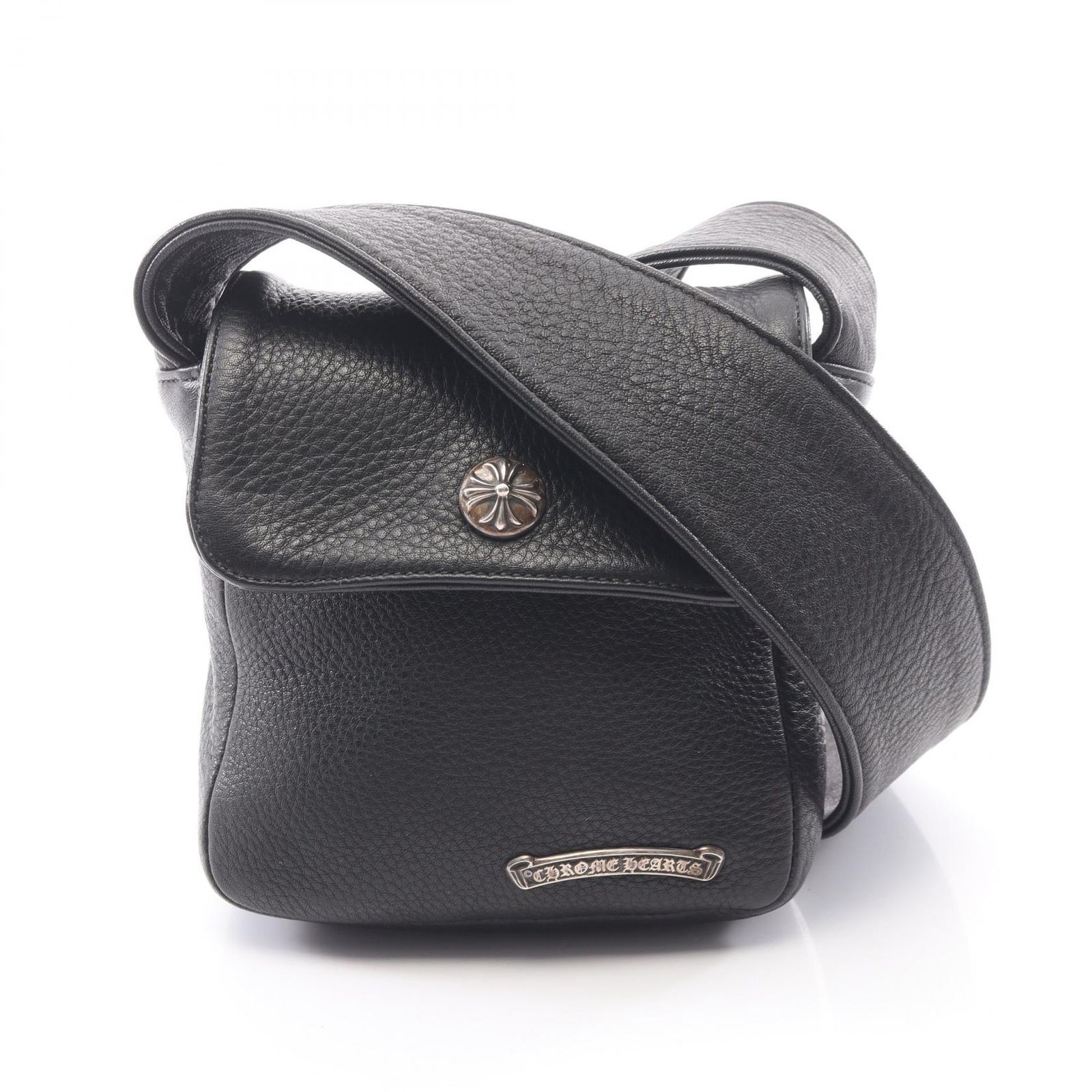クロムハーツ CHROME HEARTS ショルダーバッグ HOT POT レザー HOT POT ショルダーバッグ メンズ Used A