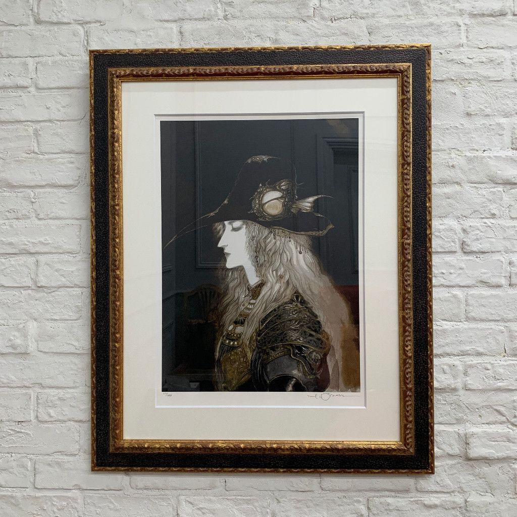 天野喜孝 [ 肖像 (S) ] シルクスクリーン 122/450 版画 芸術 アート 額装 作家物 絵画 美術品 吸血鬼ハンターD 直筆 サイン 箱付 98581
