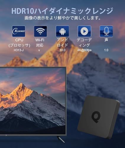 スマートtvボックス 4k マルチメディアプレーヤー android 10 tv ボックス HDMI/AVコンポーネント出力 5G WIFI スマート HD インターネット TVボックス メディア プレーヤー bluetooth音声コントロー 9a19b95c｜その他
