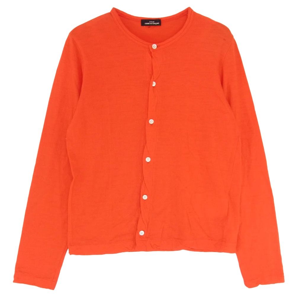 tricot COMME des GARCONS トリココムデギャルソン TH-T014 AD2002 製品染め ウール ニット カーディガン レッド系 サイズ表記無【中古】