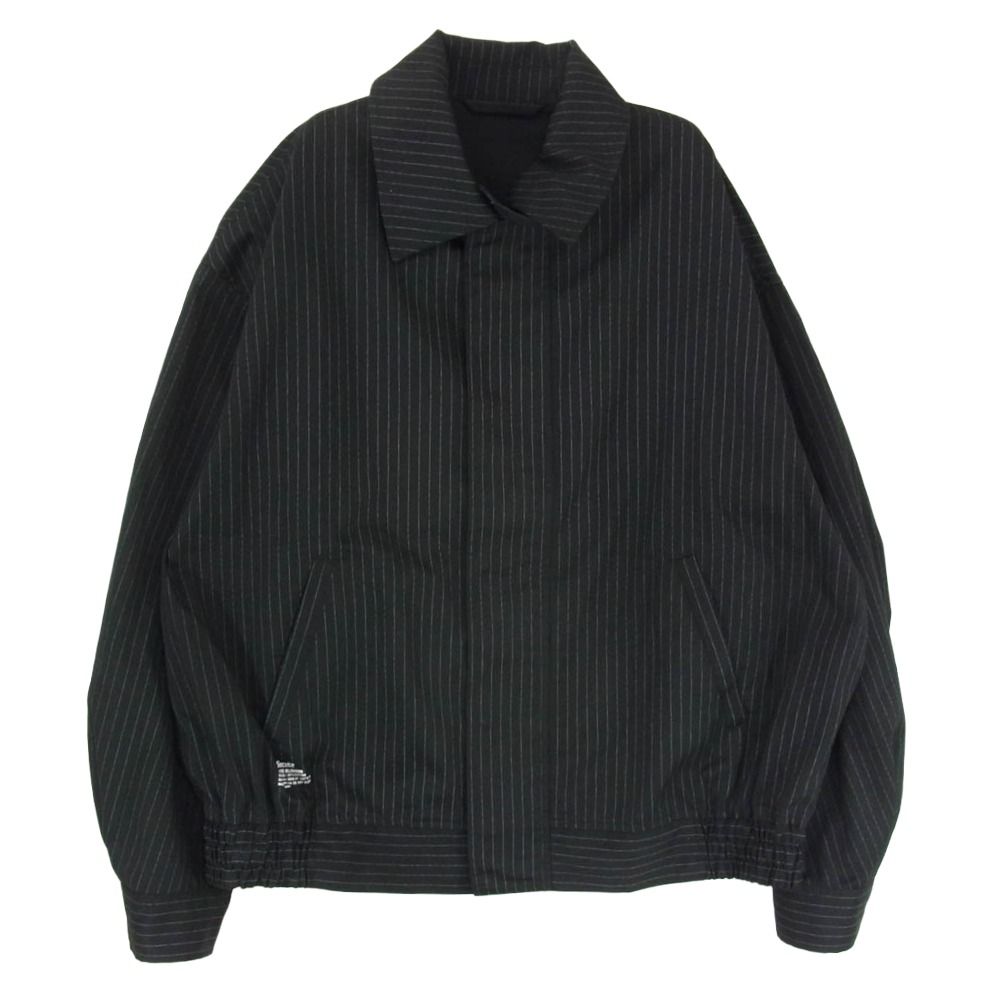 FreshService フレッシュサービス 25AW FSC253-30226B CORPORATE BLOUSON ストライプ コットン ジップアップ ブルゾン ジャケット ブラック系 サイズ表記無【中古】