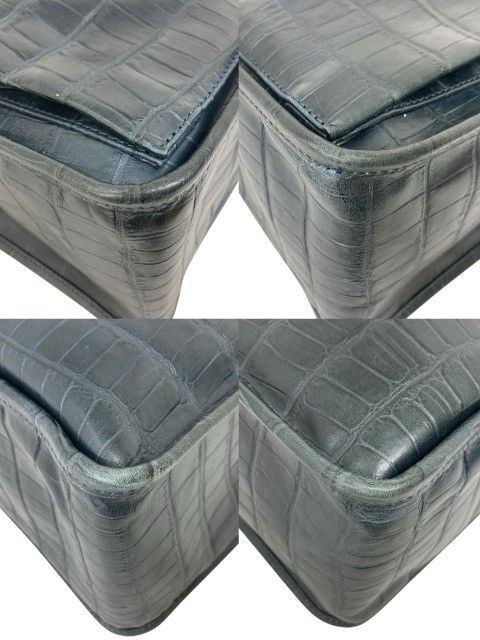 Felisi/フェリージ/クロコ型押し/レザートートバッグ/15-4/ブルー系/メンズ/RS1356