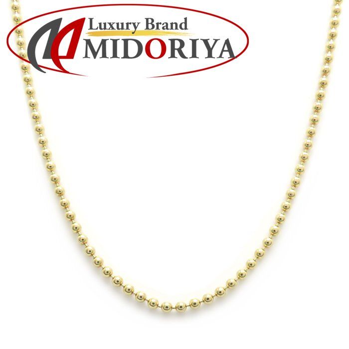 TIFFANY&Co. ティファニー ボールチェーン ネックレス 61cm K18YG イエローゴールド レディース/295529【中古】【BJ】