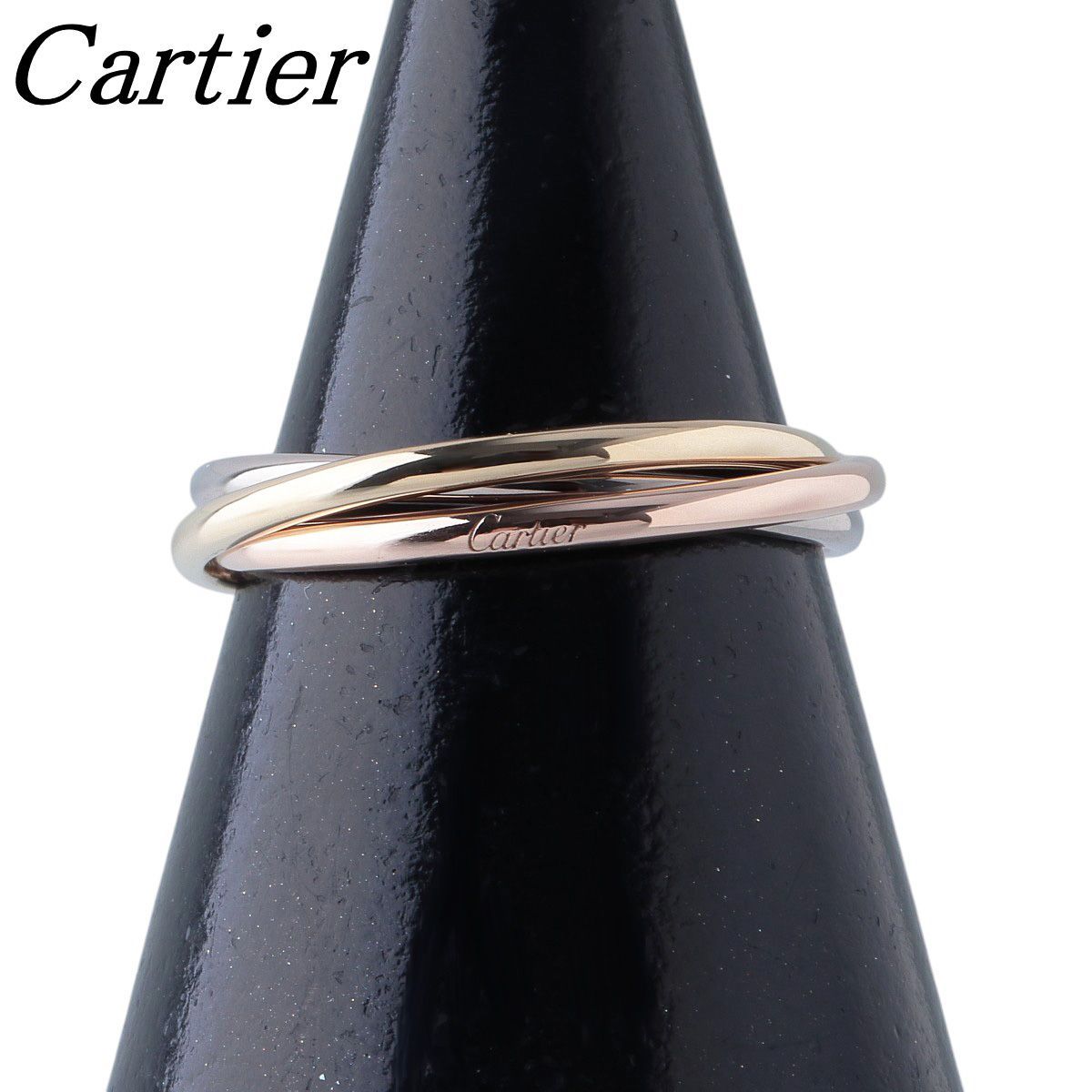 カルティエ トリニティ リング XS #47 Au750PG/WG/YG スリーカラー