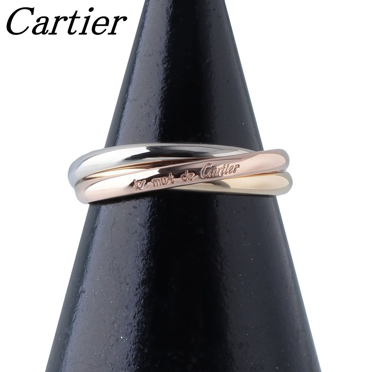 カルティエ トリニティ リング XS #51 750PG/WG/YG スリーカラー 新品