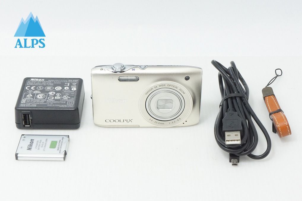 良品 Nikon ニコン COOLPIX S3100 コンパクトデジタルカメラ シャンパンシルバー 260512ad