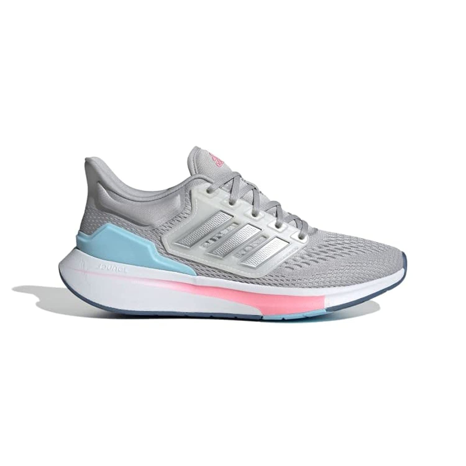 アディダス(adidas) スニーカー レディース EQ21 グレー/ブライトピンク GW6720
